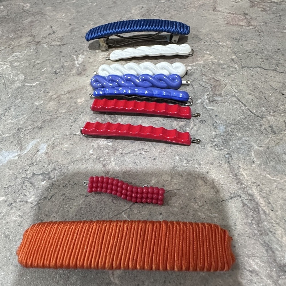 Vintage Hair Barrettes Lot – Women's‎ Decorative Clips – Assorted Styles / Retro